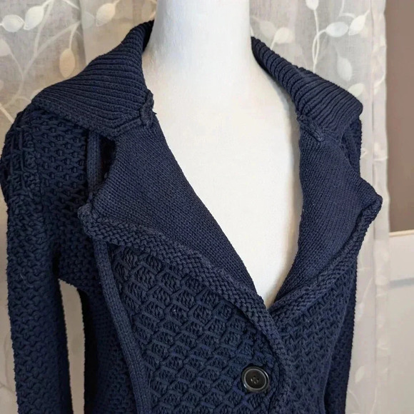 Maeve Chunky Knit Cardigan, Cotton Blend, Size XS - Picture 2 of 9